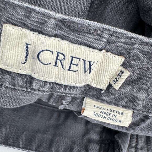 J Crew Cargo Pants Mens 32x34 (31x33 ACTUAL) Gray Cotton Button Fly Vintage - Picture 7 of 8